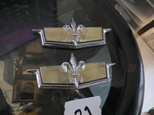 1979-88 Chevrolet Caprice Classic Plastic Stick On Roof Side Pillar Emblem Set
