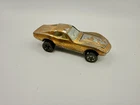 Hot Wheels Redline US Custom Corvette Gold - Nice Plating!