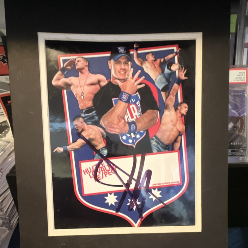 wwe hustle loyalty respect autographed wrestling trading card