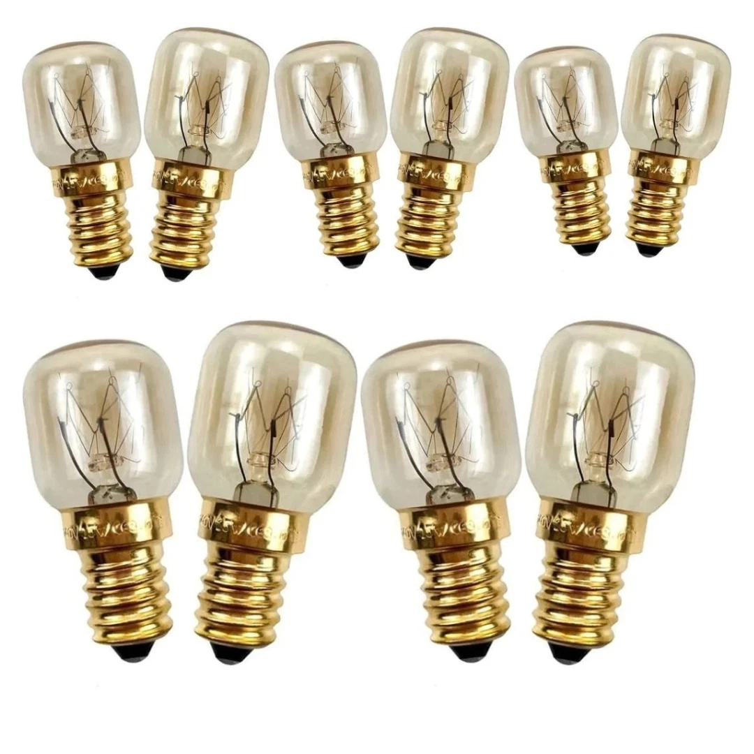 Bosch E14 220 240V 25W Fridge Freezer Appliance Bulb Cooker Hood Pygmy 10 Pack