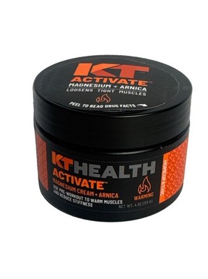 KT Activate Magnesium Arnica Muscle Cream Aloe Shea Butter Jojoba Oil Vitamin E