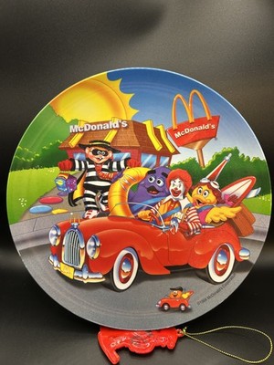 Vintage 1998 McDonald's McDonaldland Characters Plate Ronald Grimace Hamburglar