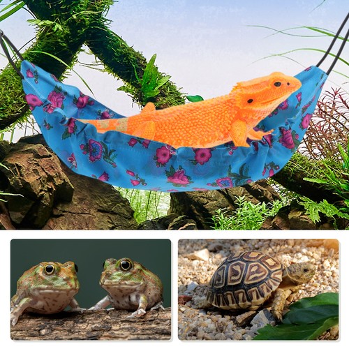 Bearded Dragon Hammock Lizard Hammock with Suction Cups and Hooks 1 Set - Bild 2 von 13