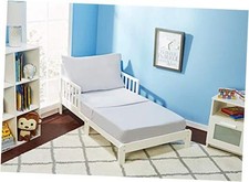 Toddler Sheet Set - Soft Breathable Microfiber Toddler Bedding - 3 Piece Grey