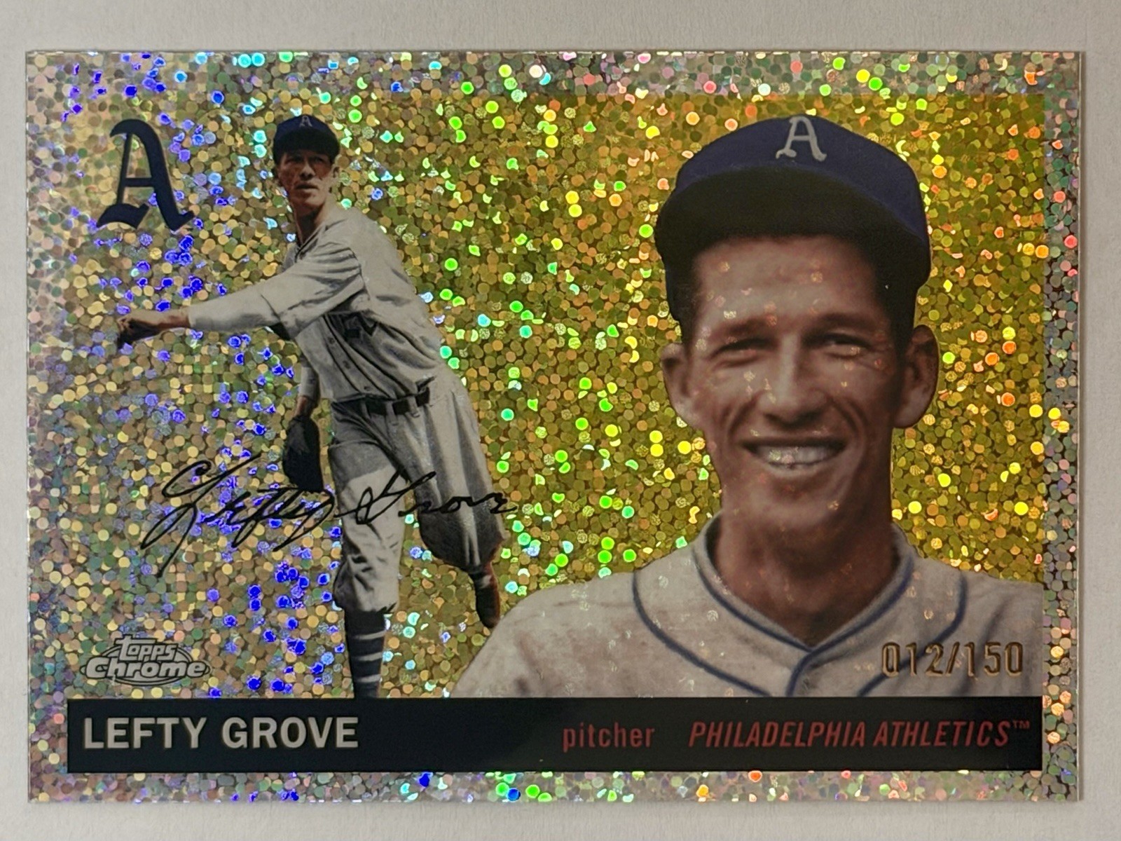2025 Topps Chrome Platinum Lefty Grove /150 Speckle Refractor #342