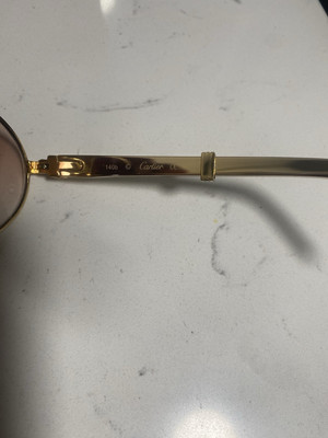 Vintage Cartier 140b Sunglasses 57022 Gold P Frame MIF “NICE” Free