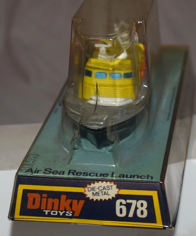 Dinky No. Vintage Lancha de Rescate Aéreo Marítimo 678 / Barco Diecast en Caja Original Foto 3 de 4