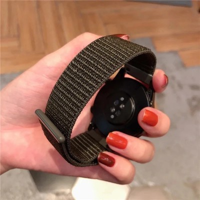 Nylon Sport Watch Strap for Samsung Galaxy Watch 6 5 4 & Huawei GT 4 3 22mm Band