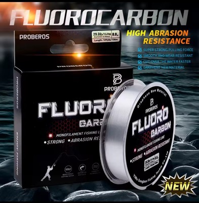 Proberos Fluo Fluorocarbon FTK 100m Vorfach Mono Schnur 0,42mm