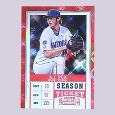 A.J. Puk 2017 Contenders Draft Diamond Ticket #1 08/15 RC ⚾