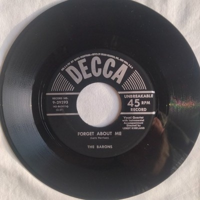 The Barons   Exactly Like You / Forget About Me  7'' Single 45 RPM