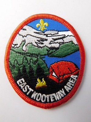 BOY SCOUTS CANADA PATCH EAST KOOTENAY AREA BADGE BRITISH COLUMBIA