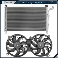 Electric AC Condenser Cooling Fan Kit For 15 2016 2017 2018 2019 Nissan Murano