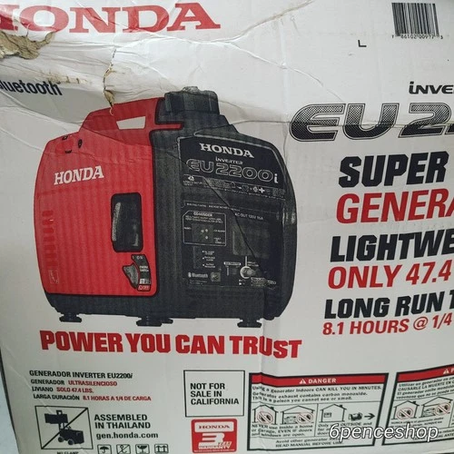 OPEN BOX NEW Honda EU2200i Portable Inverter Generator w/ Bluetooth & CO-MINDER
