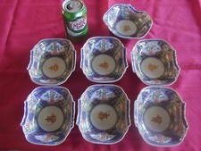 Antique Chinese or Japanese Ceramic or Porcelain Bowl Set of 7