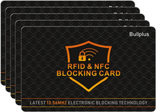5 Pack RFID Blocking Card One Card Protects Entire Wallet Purse, NFC