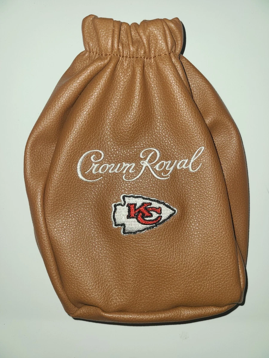 Crown Royal Bag Kansas City Chiefs Game Day Football Zipper Bag Faux Leather  | eBay