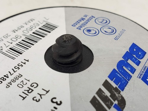 Confezione da 10! NORTON BLUEFIRE 3'' TR (TYPE III) 75MM FLAP DISC R884P 120-Grit (HR) - Foto 4 di 5