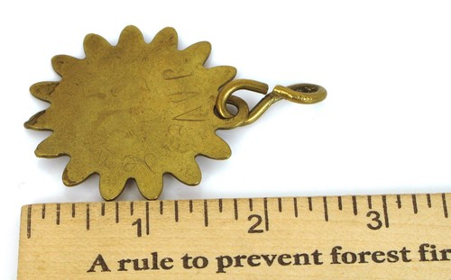 ANTIQUE HISTORIC COLBURN HOTEL DENVER COLORADO BRASS ROOM KEY FOB STAR SHAPE ! - Picture 2 of 2