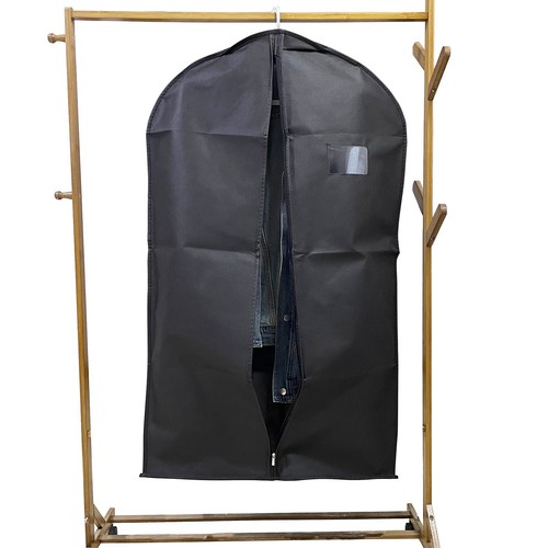 Closet Clothing Dustproof Hanging Bag Black Dustproof Clothing Storage Bag - Picture 11 of 14