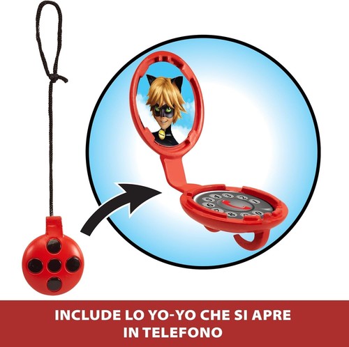✅ BANDAI - Miraculous Ladybug 26cm Articulated Doll with Yo-Yo - Official Toy - Foto 8 di 26