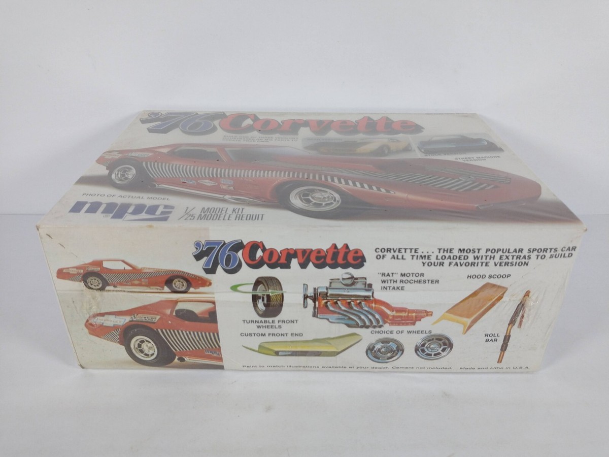 76 Corvette MPC 1:25 Model Kit # 1-7605 Sealed Box | eBay