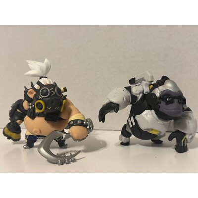 Overwatch Cute but deadly vinyl figures Roadhog & Winston 2018 Blizzard bundle