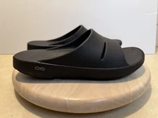 Oofos Ooahh Slide Mens 11 Black Slip On Comfort Recovery Sandals Summer