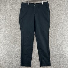 A New Day Women's Pants Size 6 Black Stretch Elatizado Mid Rise Straight Leg