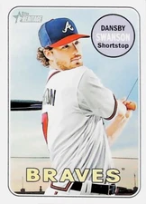 2018 Topps Heritage #53 Dansby Swanson Atlanta Braves