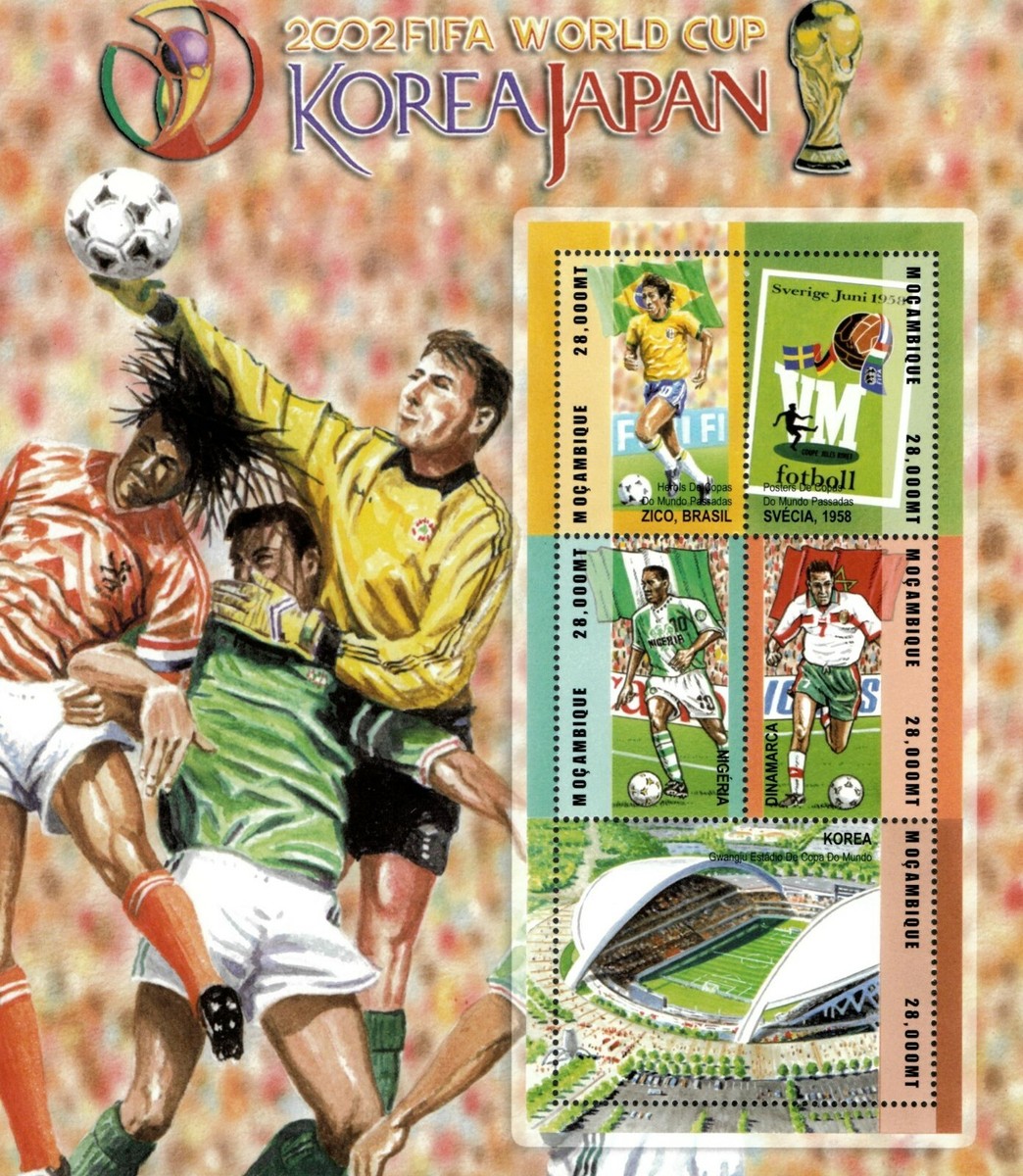 【最終値下げ】ミキモト2002 FIFA WORLD CUP Mozambique 2002 - FIFA World Cup Korea Japan - Sheet of 5 - Scott