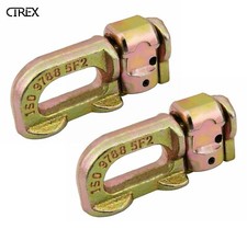 2x Anchor Track Double Stud Fitting Lashing Tie Down point BS 6000 lbs 2750 kg