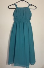 Little Girls Green Formal/ Party Dress Size 8
