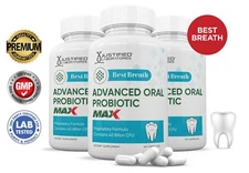 Best Breath 3x Stronger Probiotic Max 40 Billion CFU Oral Probiotic 3 Bottles