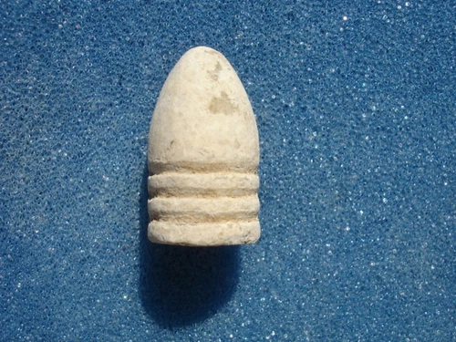 Excavated Civil War .58 Caliber 3-Ring Bullet Minie Ball dug in Kennesaw, Ga.
