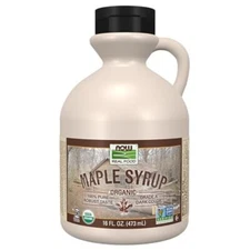 NOW Foods Grade A Dark Organic Maple Syrup 16 Fl Oz Non GMO Kosher