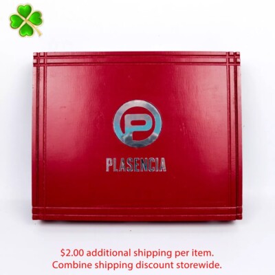 Plasencia Robusto Candente Alma Del Fuego Empty Wood Cigar Box 10'' x 8'' x 1.75''