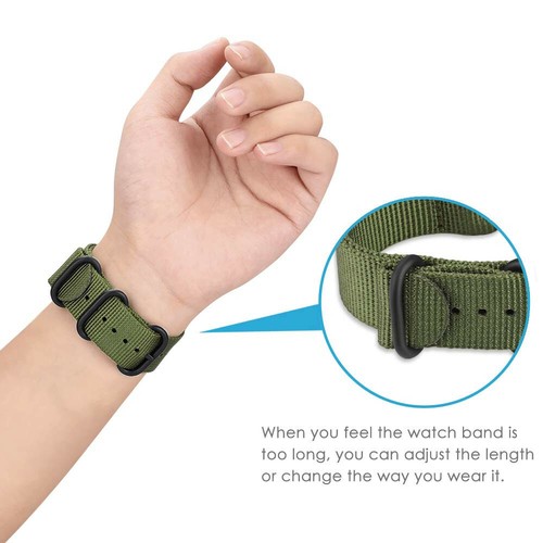 Soft Woven Nylon Watch Band Sport Strap For Samsung Galaxy Watch 7 6 5 40mm 44mm - Picture 8 of 20