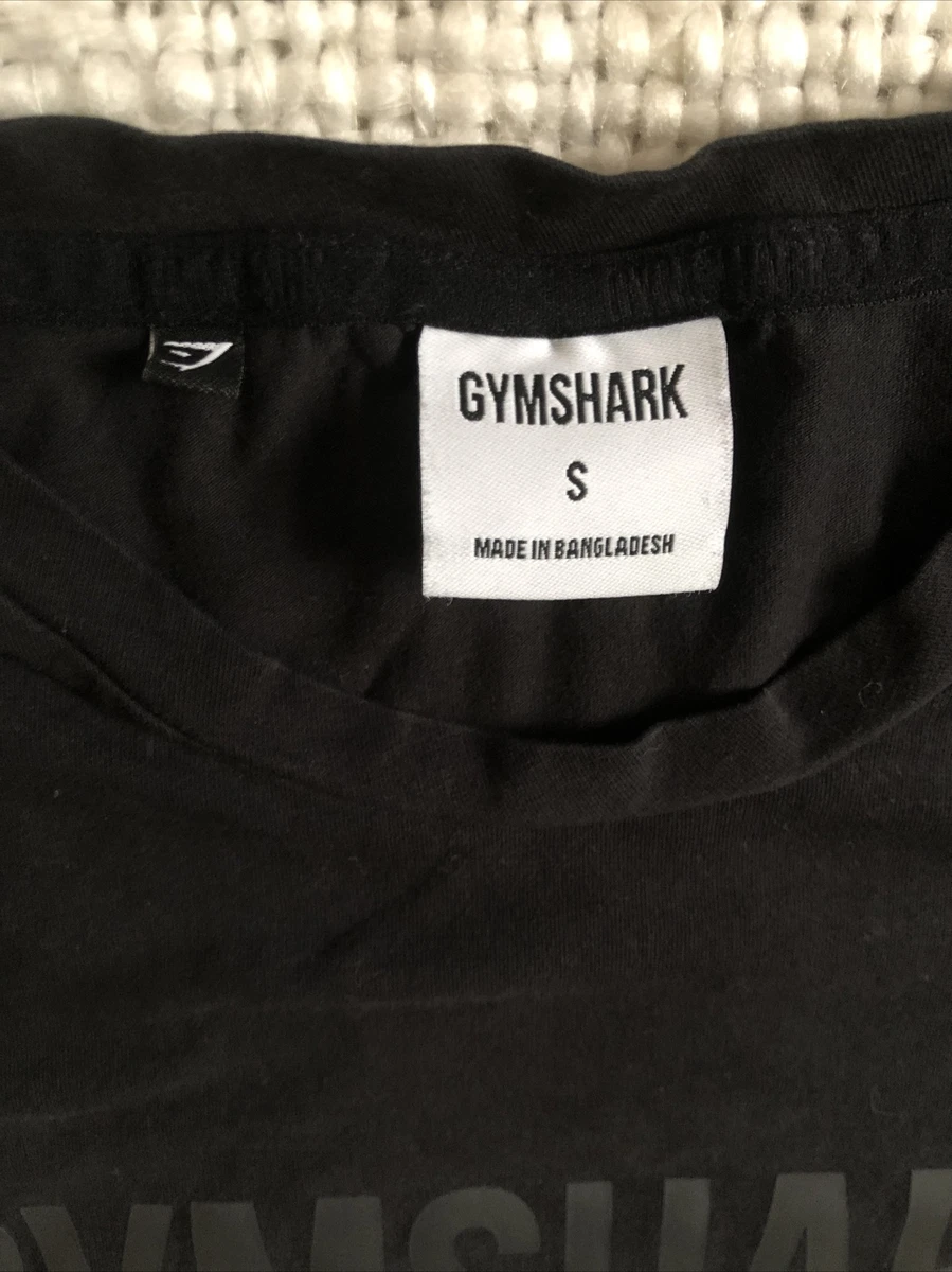 GYMSHARK Men Adult SMALL & MEDIUM Short Sleeve Gym SHARK Logo