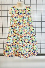 K White Floral Cotton girls Fancy dress Size 8 On Sale df