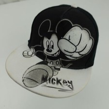 Mickey Mouse Youth Ball Cap Hat Snapback Baseball Black White