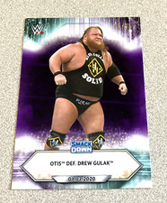 2021 Topps WWE Smackdown Purple #2 Otis Defeats Drew Gulak 25/25