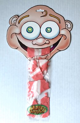 Vintage 2000 McCraw s Candies FLATHEADS TAFFY TONGUE 14  Candy Container