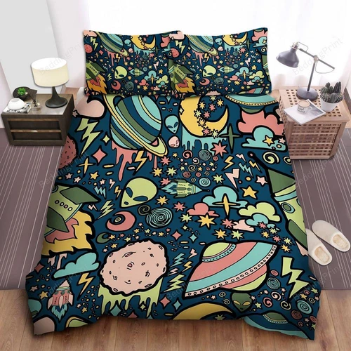 Alien Ufo Pattern Bedding Sets