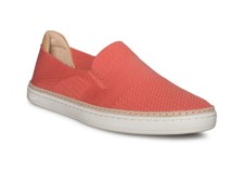UGG SAMMY WOMENS SLIP-ON CASUAL SNEAERS SN 1016756 KNIT VIBRANT CORAL SIZE 9 US