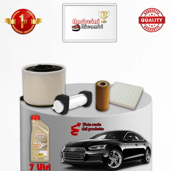 Kit Wartung 4 Filter Und ÖL Audi A5 F5 3.0 Diesel 160KW 218PS Ab 2016-image