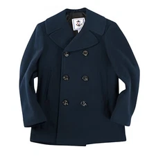 Sterlingwear, Navigator Wool Blend Peacoat, Multiple Colors, Made in USA