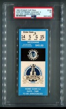 Stanley Cup Finals GM 4 Clincher - PSA Ticket Hockey 1992 Pittsburgh Chicago 