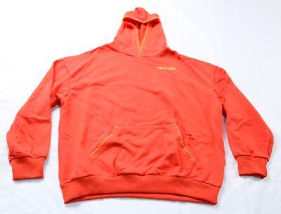 Minaa Monroe Women's Embroidered Pullover That Girl Hoodie AR8 Orange Medium NWT