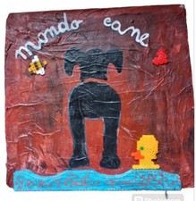 appendi chiavi e guinzaglio da parete hand made dog 5 ganci acciaio idea regalo 